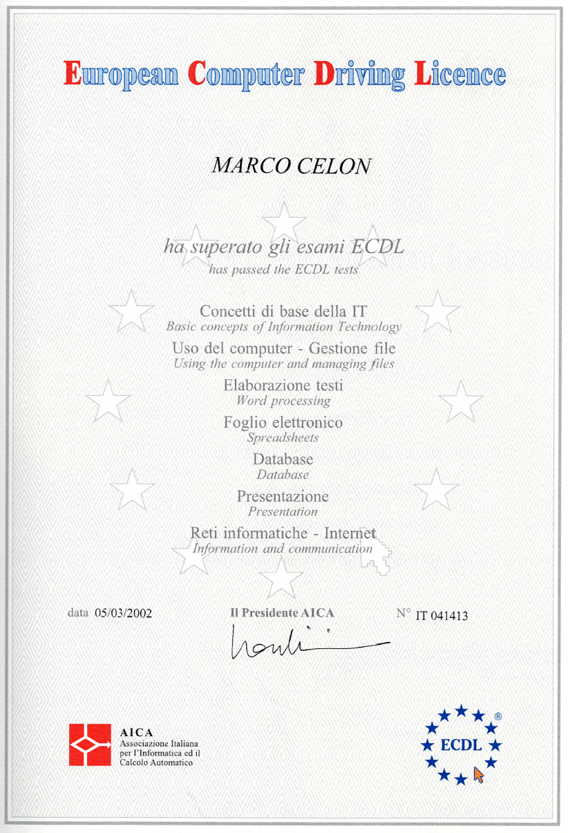 ECDL – European Computer Driving Licence