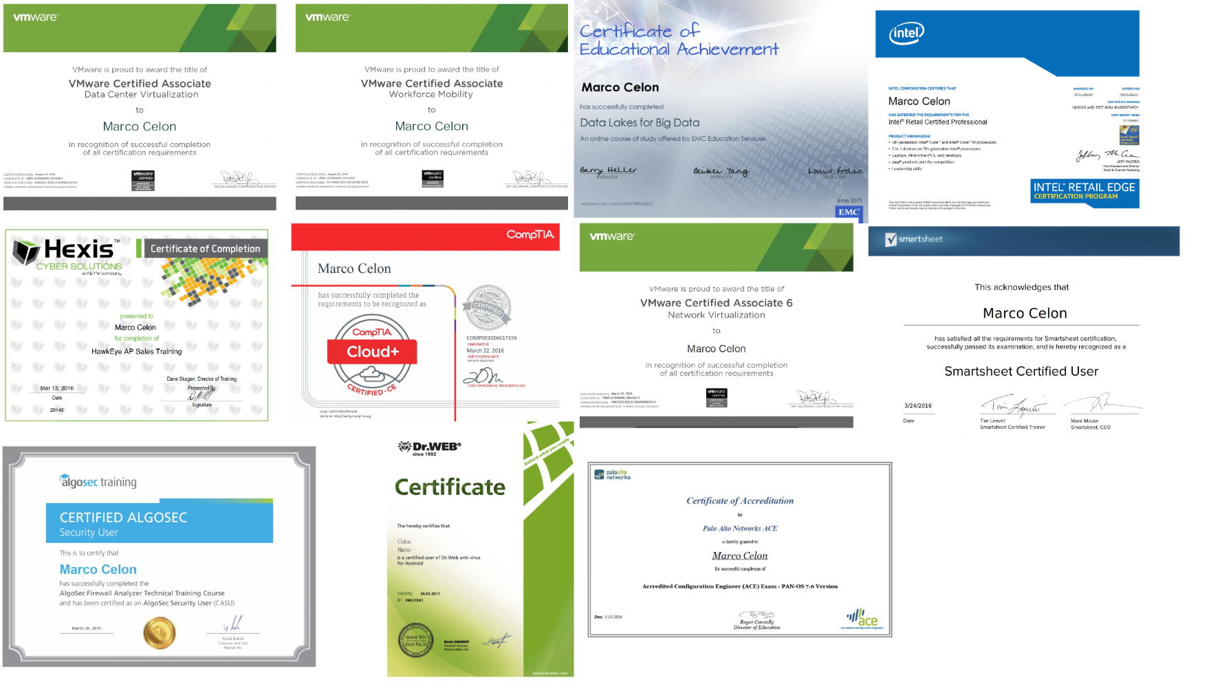 Advanced Virtualization and Security Certifications