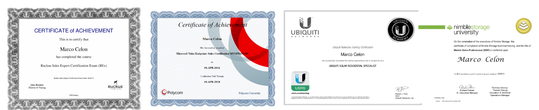 Vendor Ecosystem Certifications