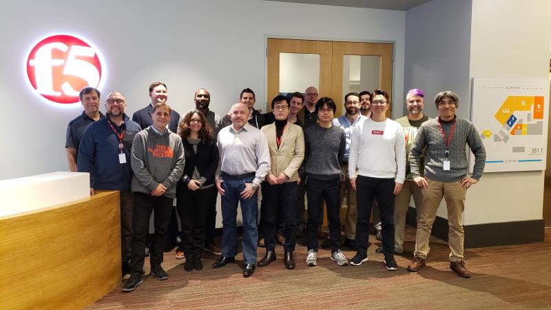 F5 Networks colleagues during the NGINX acquisition era