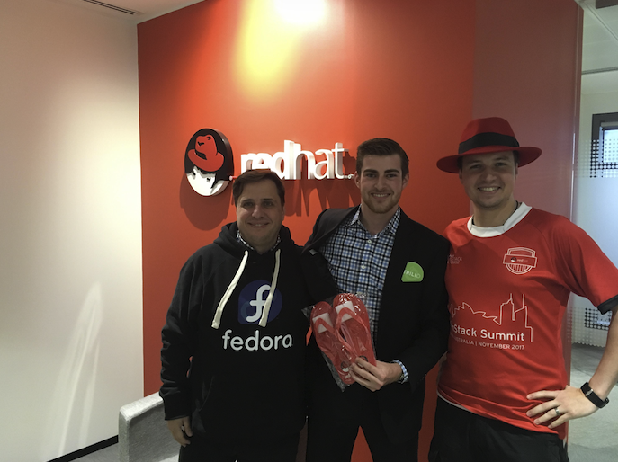 Red Hat team at sales boot camp