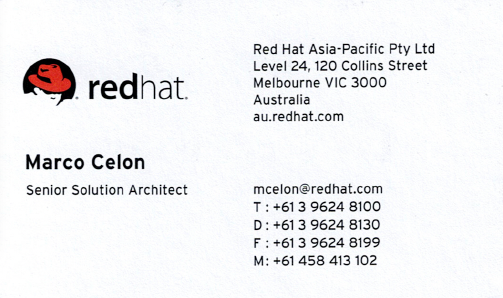 Red Hat Business Card